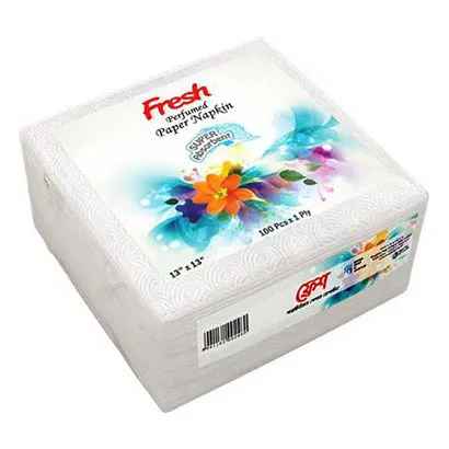 Fresh Paper Napkins 13" Perfumed (100X1 Ply) each